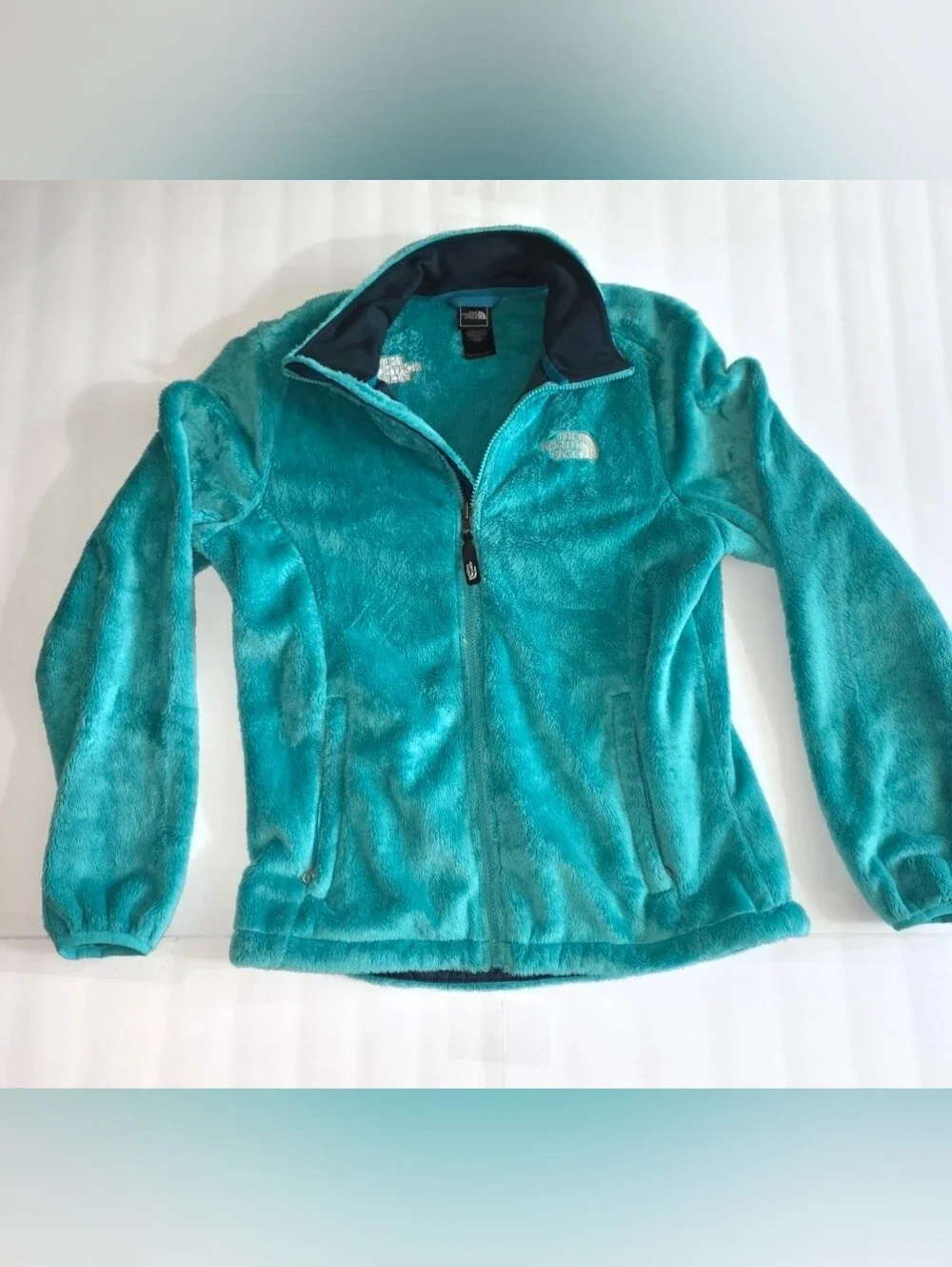 The North Face Womens Fleece Full Zip Jacket Cozy Super Soft Size Medium Teal